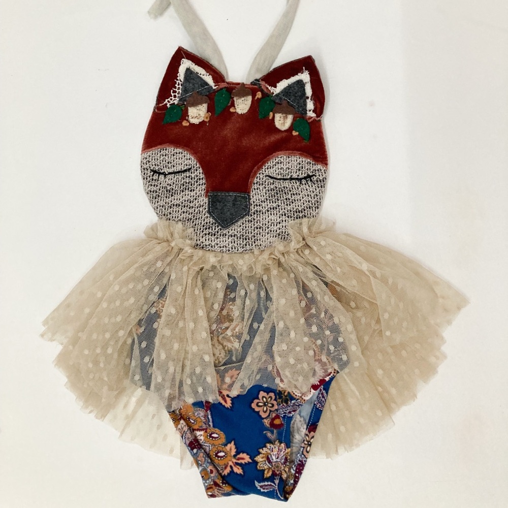 Cora and Violet 1yr woodland fox outfit